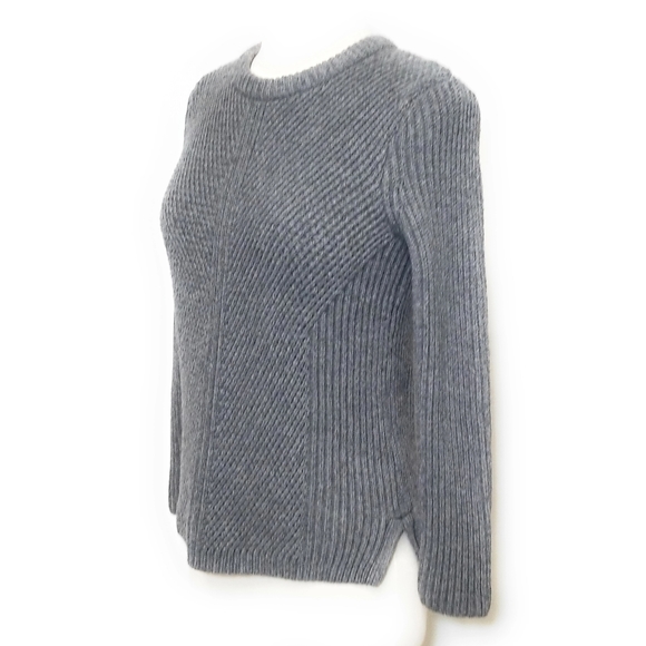 MADEWELL Gray Textured Crewneck Sweater Size S - Picture 2 of 8